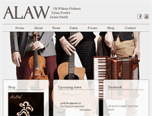 Tablet Screenshot of alaw-band.com